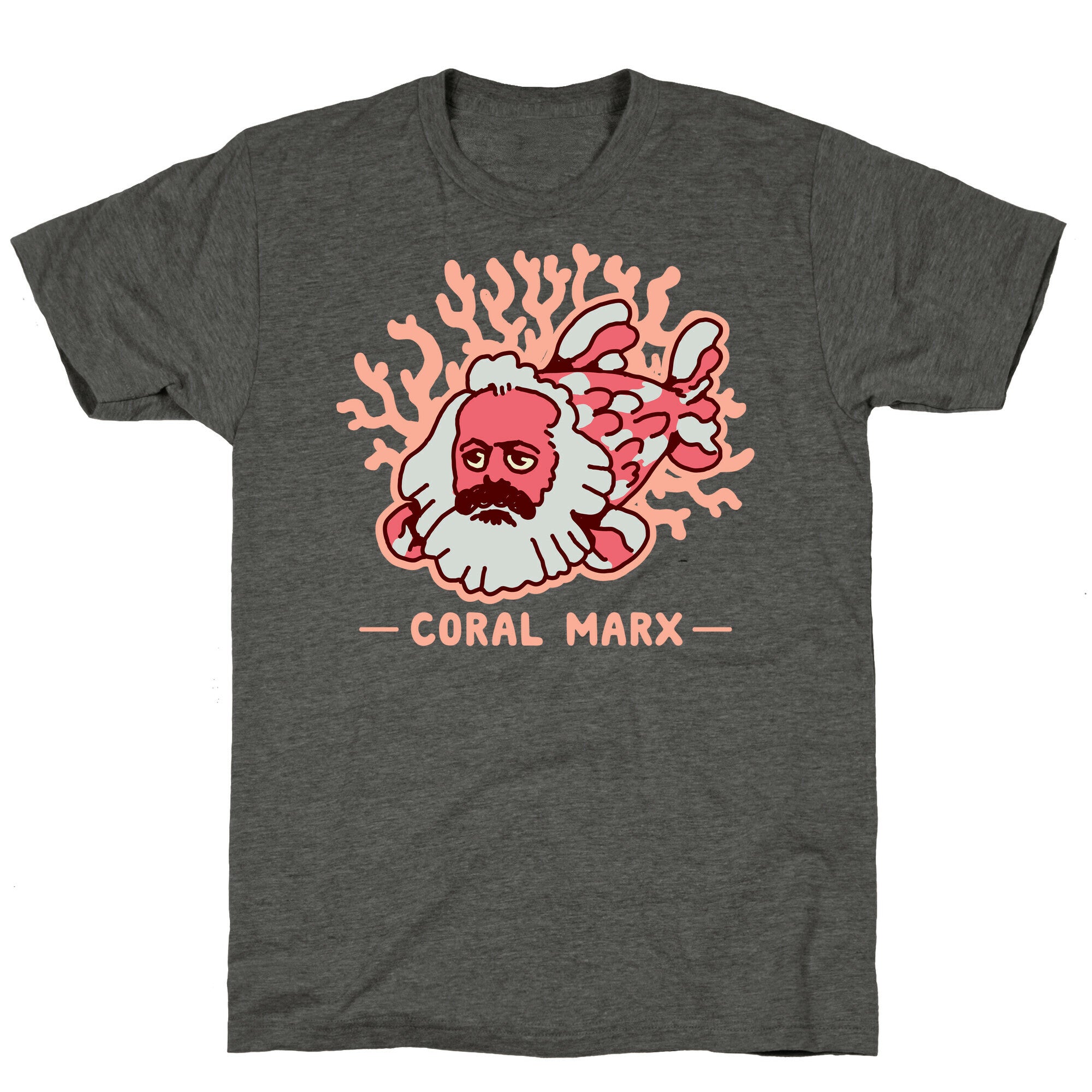 Coral Marx Unisex Triblend Tee